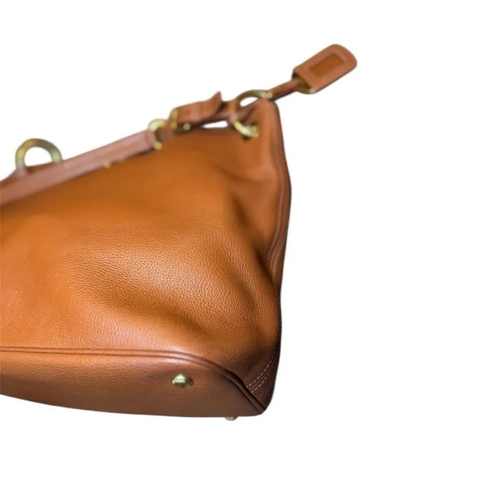 PRADA Tan Brown Vitello Daino Leather Hobo Bag - Picture 6 of 14